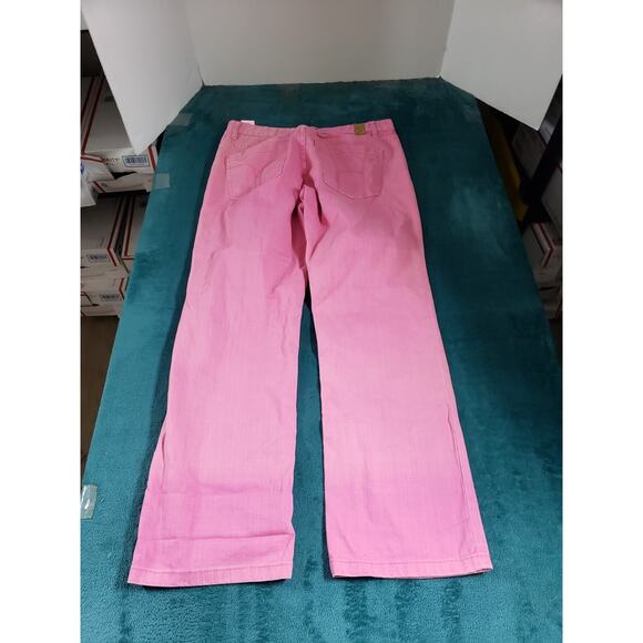 Tommy Hilfiger Jeans Size 6 Womens Pink Pants Stretch Mid Rise Hipster Bootcut - Picture 10 of 13